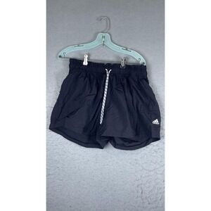 Adidas Shorts Womens Large Blue Running Athletic Drawstring Pocket Lightweight